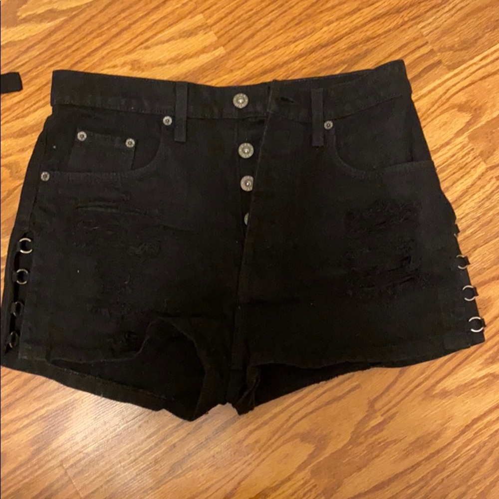 LF black shorts
